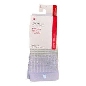 Lululemon Power Stride Crew Socks Women’s Size L 9–11 LVEL NWT